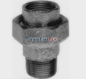 Śrubunek nakrętno wkrętny płaski 1 1/2" (czarny)