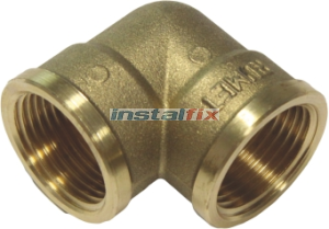 Kolano  90° nakrętne 1 1/4" (mosiądz)