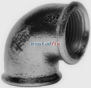 Kolano nakrętne 3/4" (czarne)