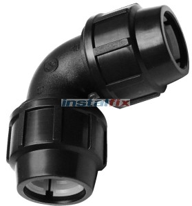 Kolano 90° równoprzelotowe 63mm