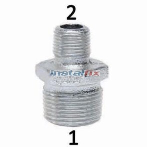 Nypel wkrętny redukcyjny 1/2" x 3/8"