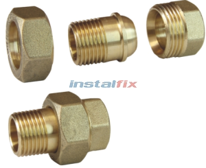 Śrubunek prosty stożkowy 1 1/4" (mosiądz)