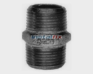 Nypel wkrętny 1/2" (czarny) 