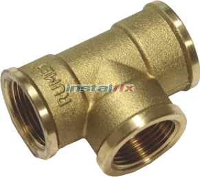 Trójnik równoprzelotowy 1 1/4" (mosiądz)