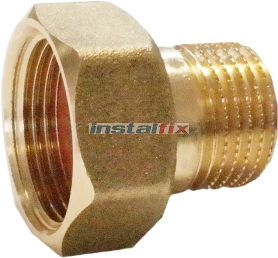 Półśrubunek z uszczelką 1/2" x 3/4" (mosiądz)